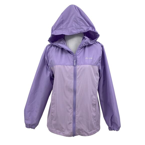 Eddie Bauer Jacket Girls Medium Lilac Lavender Full Zip Hoode LongSleeve Outdoor - Picture 1 of 13
